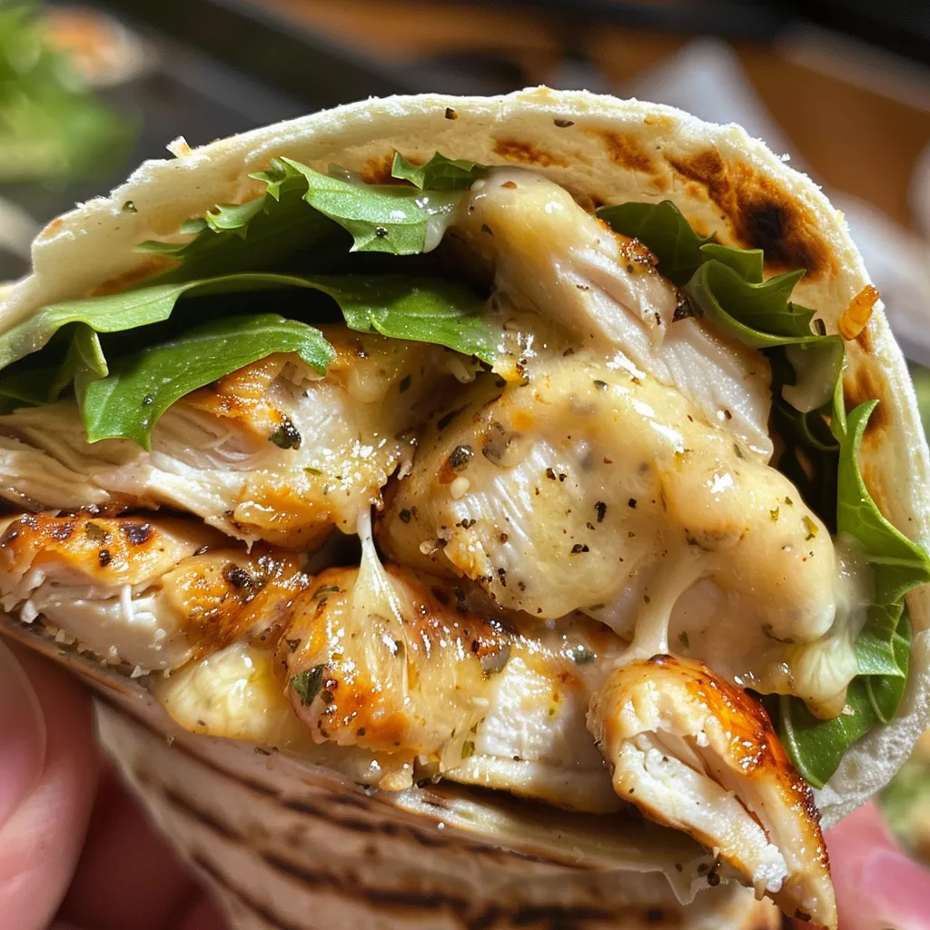 Cheesy Garlic Chicken Wraps – The Ultimate Flavor Explosion!