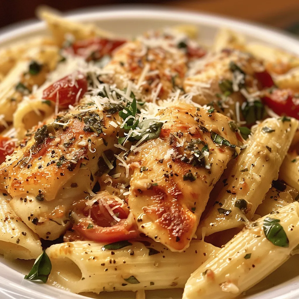 Easy Garlic Parmesan Chicken Pasta Recipe for a Healthy Dinner