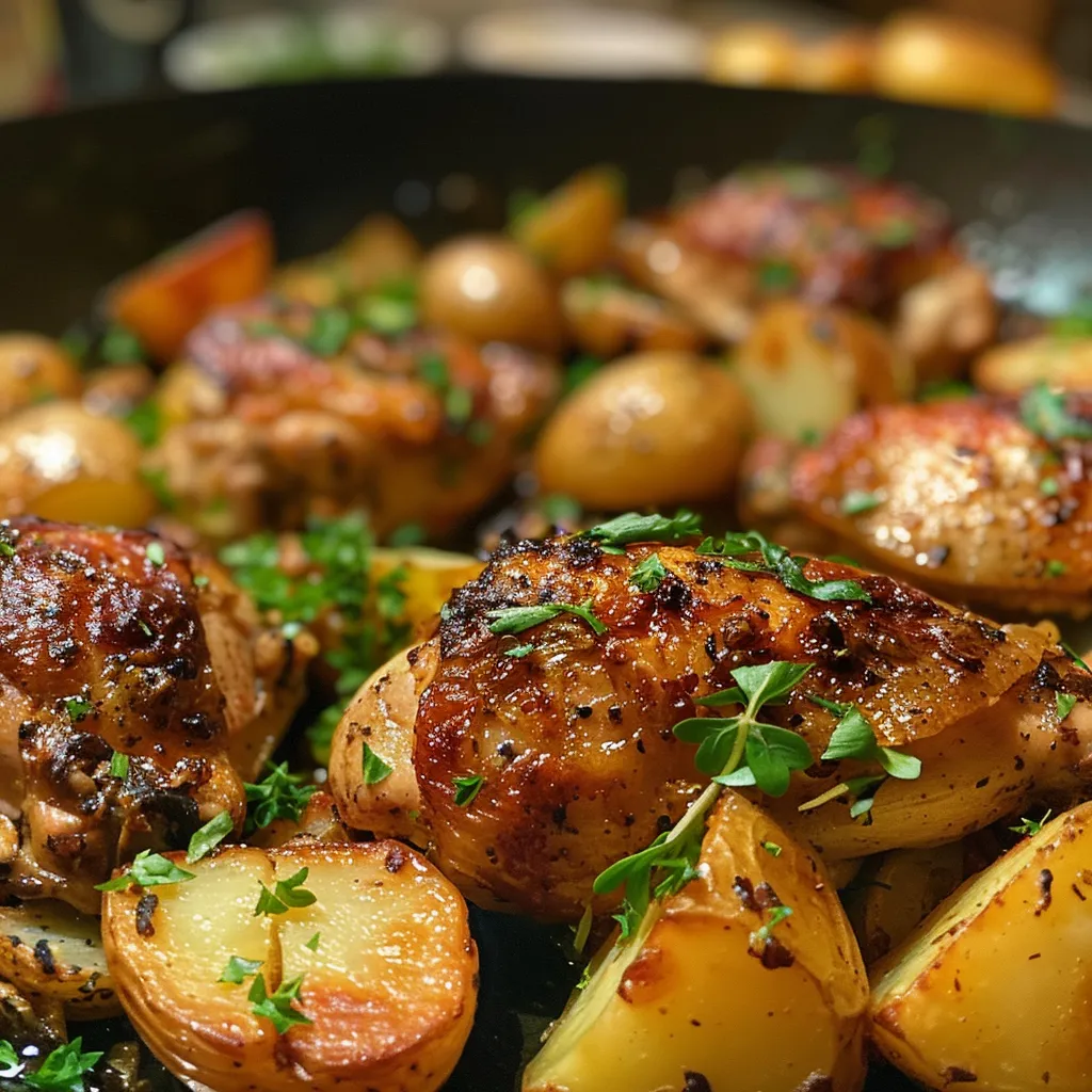 One Pan Chicken and Potatoes
