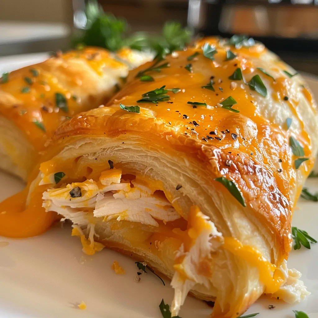 Melt-in-Your-Mouth Cheesy Chicken Crescent Roll Recipe!