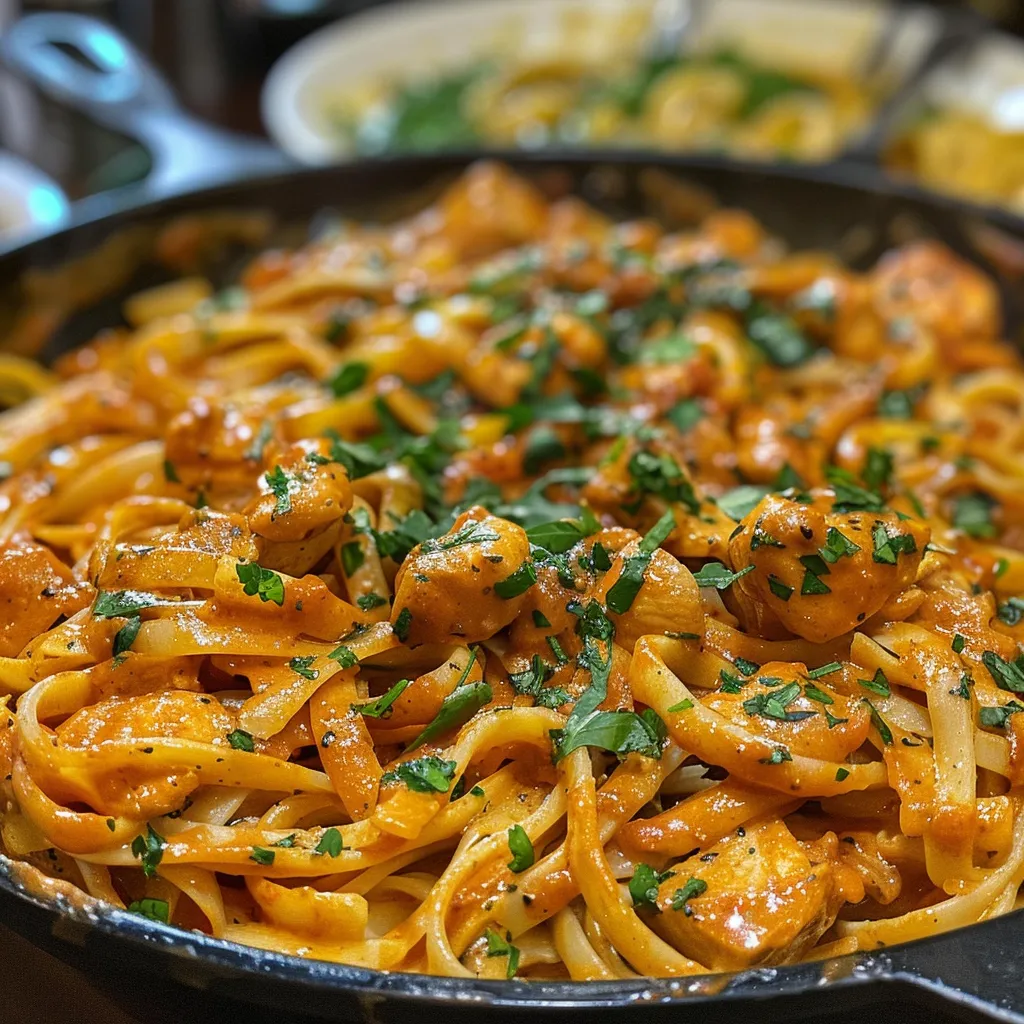 Easy Cowboy Butter Chicken Linguine for Busy Evenings