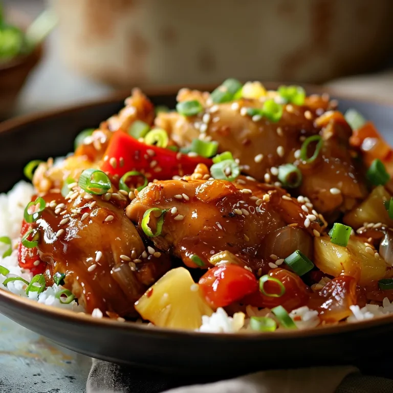 Close-up view of tender Crockpot Teriyaki Chicken with vibrant vegetables.