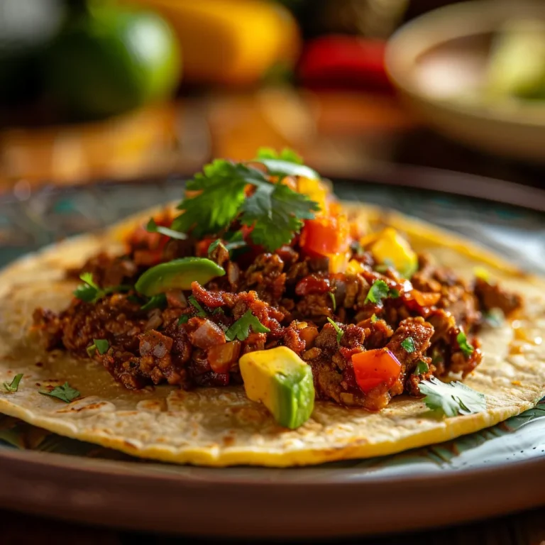 Close-up shot of a vibrant Mexican kitchen with various traditional dishes.