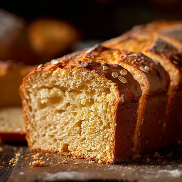 Close-up shot of freshly baked pumpkin white chocolate chip bread with a golden crust.