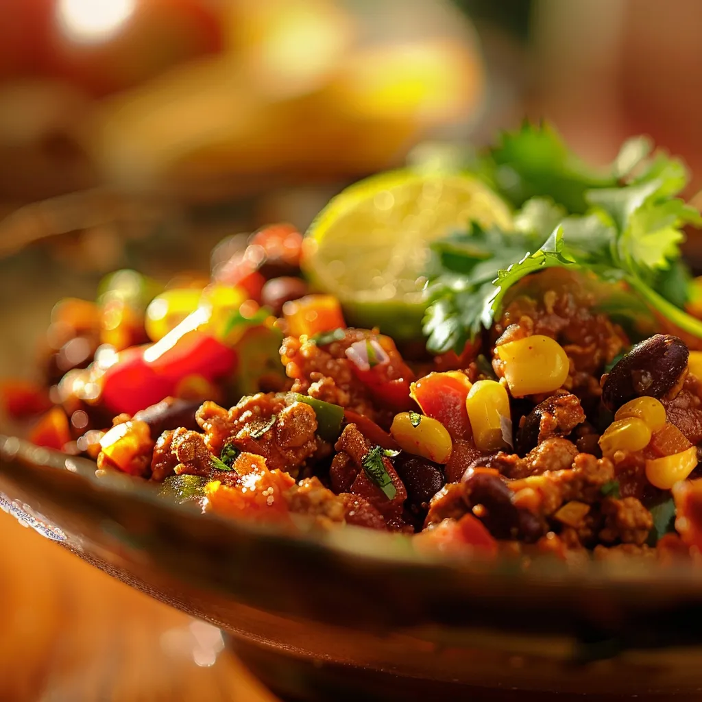 Detailed close-up of authentic Mexican dishes on a rustic kitchen table.