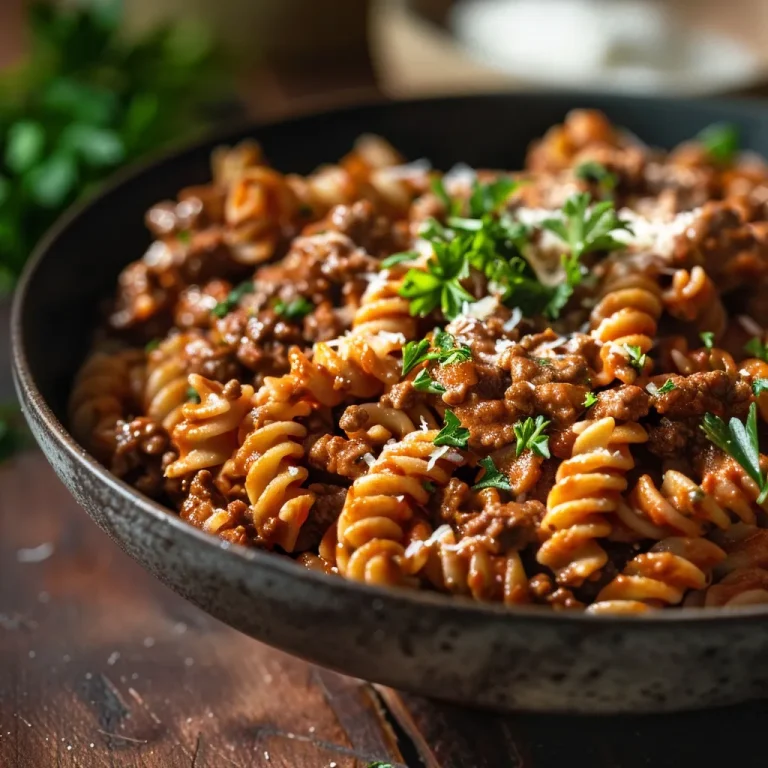 Cozy-Up with This Garlic Butter Chicken and Rice Casserole That Feels Like Home Close-up shot of garlic butter chicken and rice casserole with a golden crust and fresh parsley garnish.