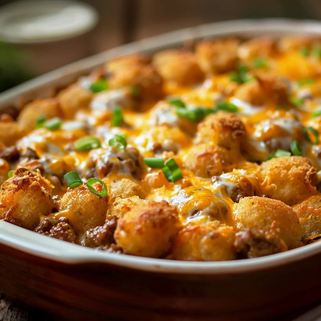 Delicious dish featuring chicken breasts and diced potatoes, mixed vegetables, and herbs, beautifully arranged.