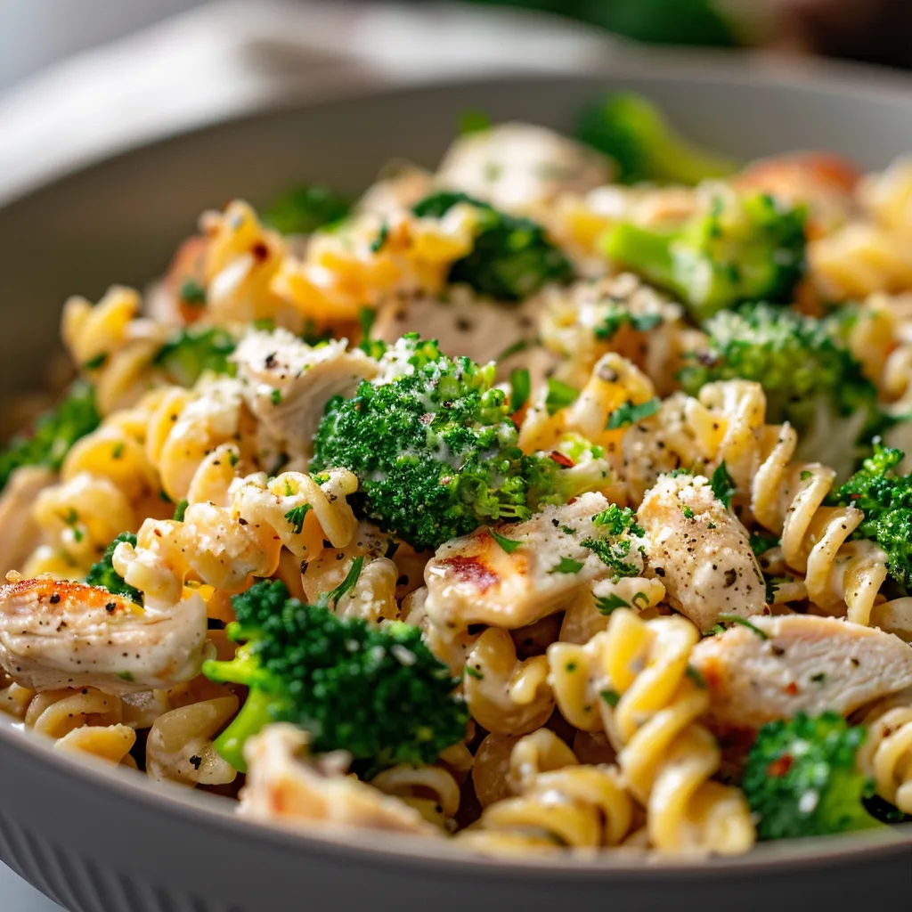 Bite-sized pieces of chicken coated in honey and sesame, garnished with green onions, set against a blurred background.