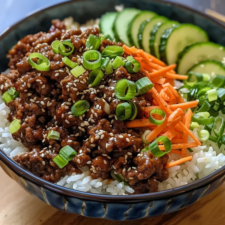 A Flavorful Journey: Teriyaki Beef Mince and Rice Bowls That Bring the Family Together A close-up view of a Teriyaki Beef Mince and Rice Bowl, showcasing minced beef, rice, and colorful vegetables.