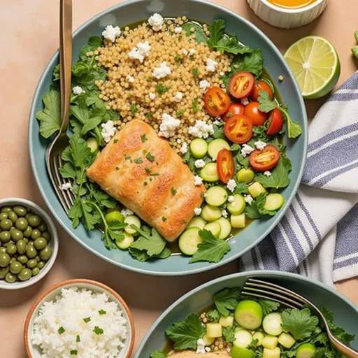 Delicious chicken soup presented in a rustic bowl, showcasing bright vegetables.