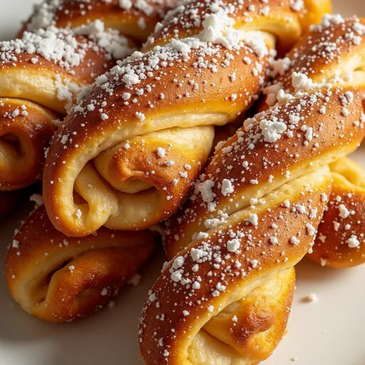A deliciously twisted cinnamon roll displaying a rich texture and warm hues.