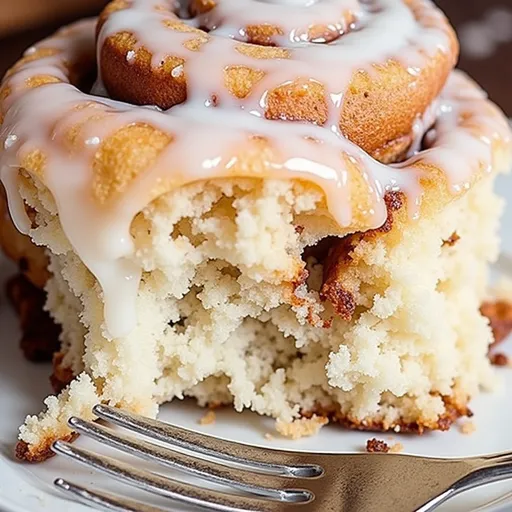 Delicious cinnamon rolls with a soft texture and sticky frosting, presented on a rustic surface.