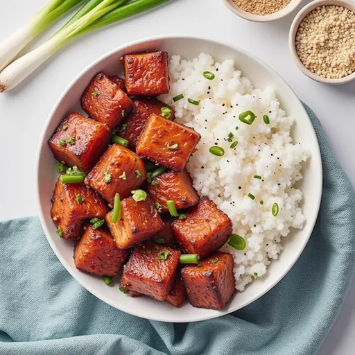 Highlighted salmon pieces in a cozy setting, showcasing their crispy texture and golden hue.