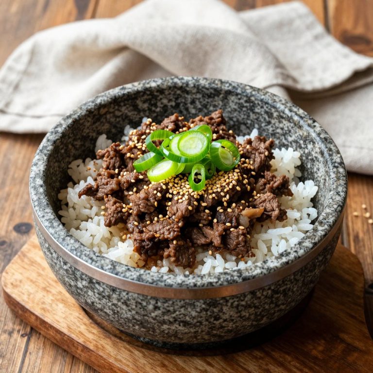 Korean Ground Beef Bowl Recipe: Ready in 25 Minutes!