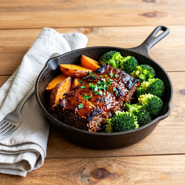 Sheet Pan BBQ Meatloaf Dinner: Easy Weeknight Meal