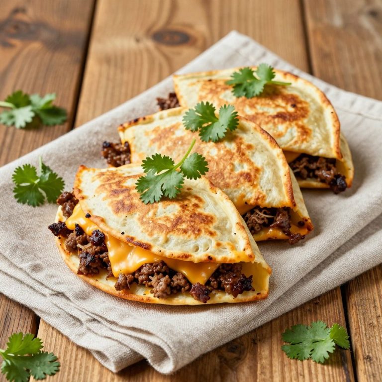 Easy Cheesy Ground Beef Quesadillas Recipe