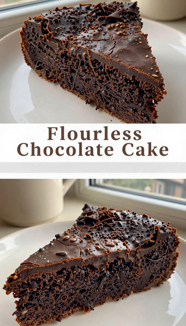 Save this Gluten-free chocolate cake slice in bright, shallow focus. on Pinterest