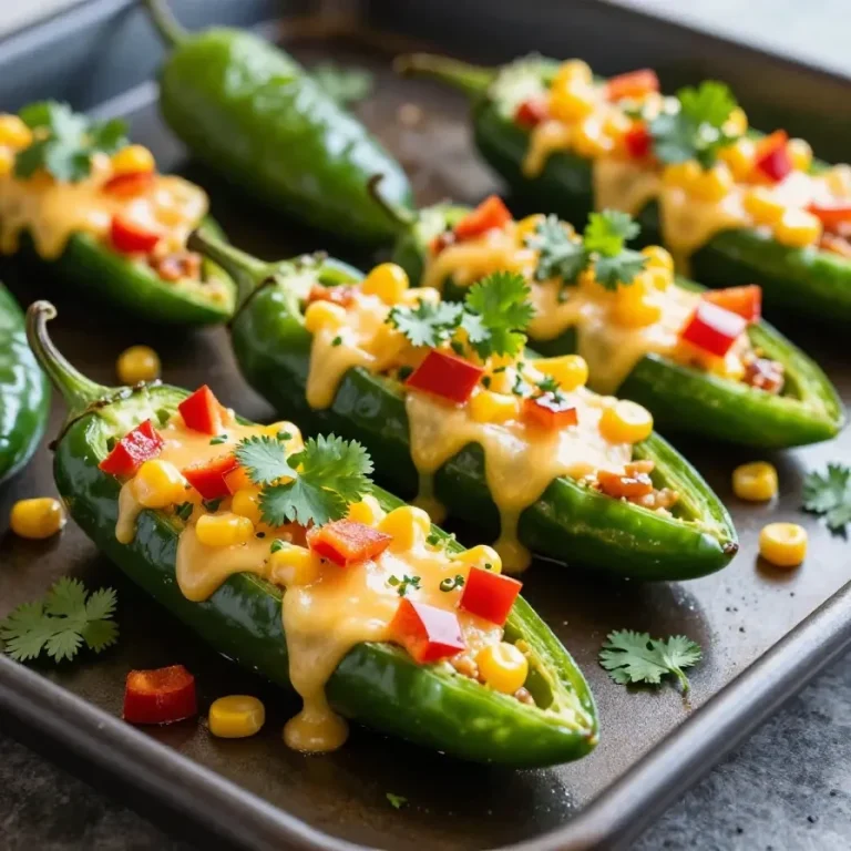 Stuffed Hatch Green Chiles — Flavorful & Easy Southwest Dinner Delicious stuffed hatch green chiles topped with melted cheese