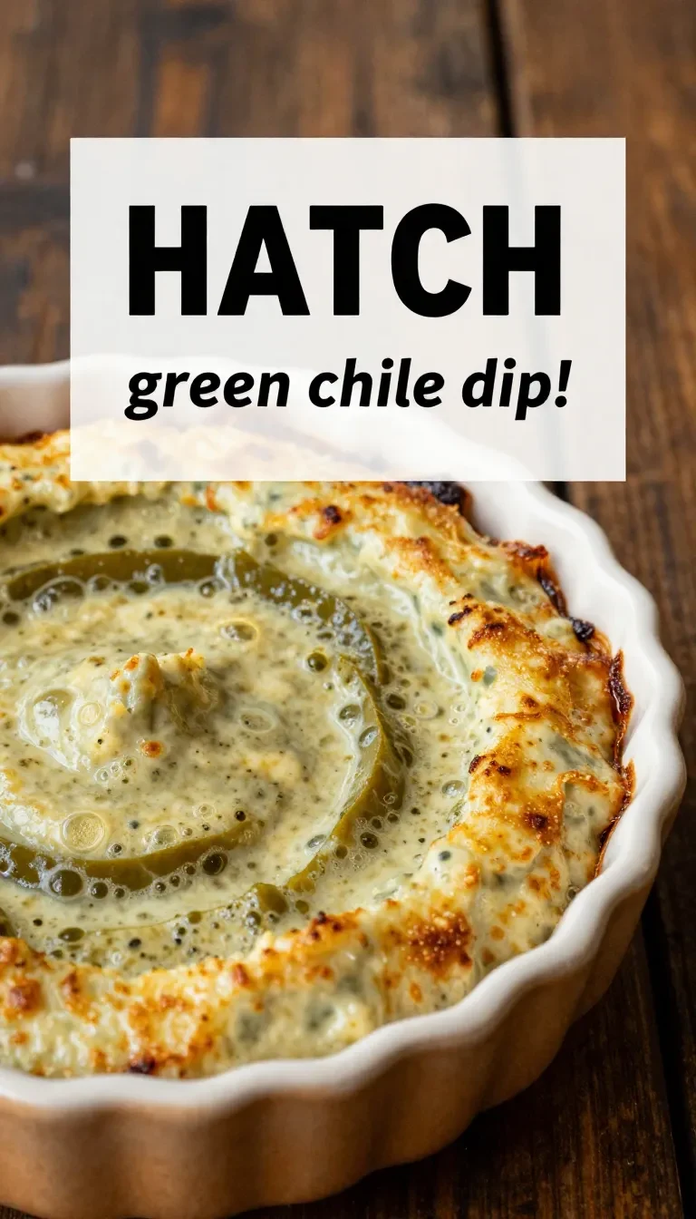 A creamy cheesy dip with green chiles in a bowl, surrounded by tortilla chips