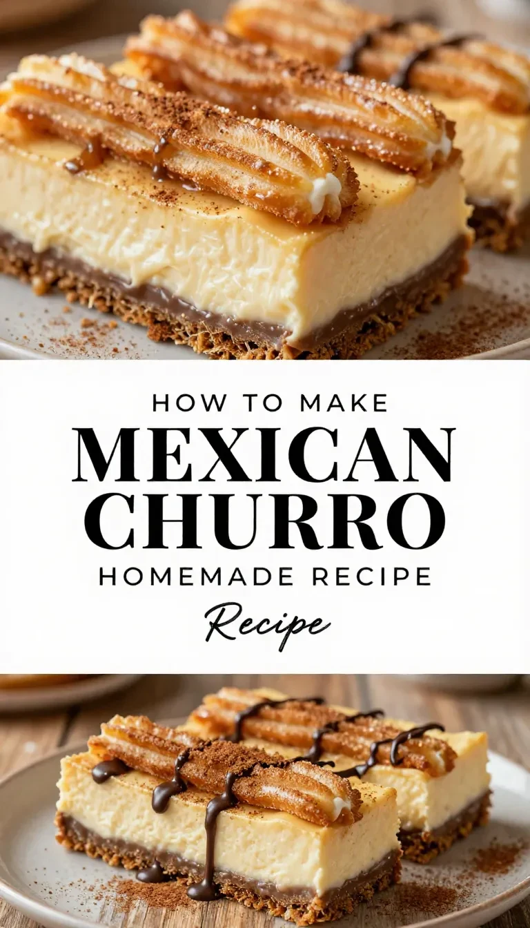 Close-up of Mexican churro cheesecake bars with cinnamon sugar topping.