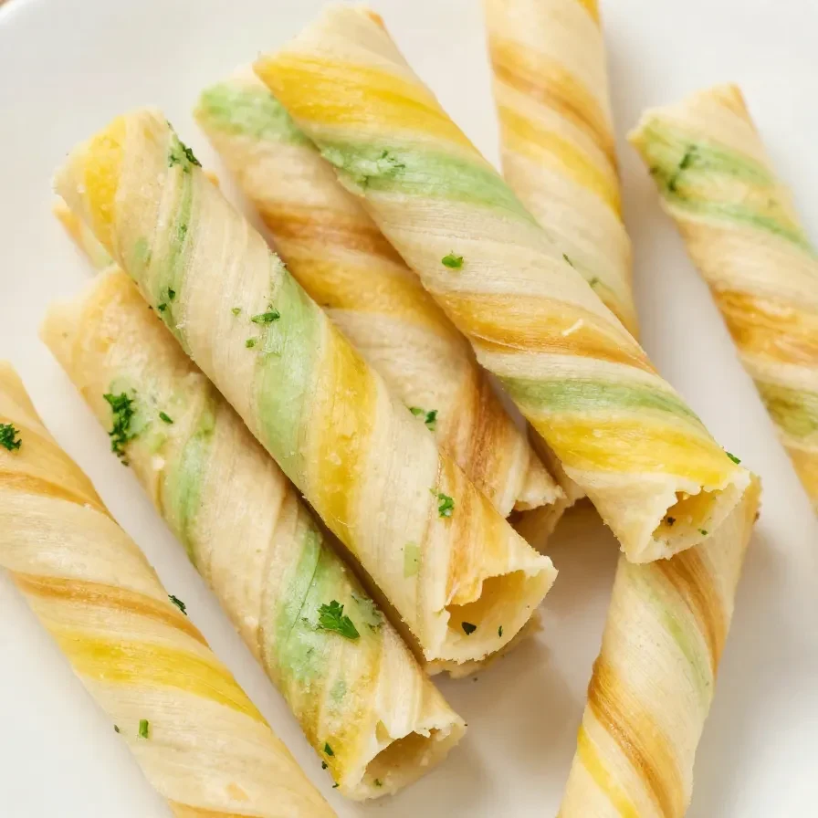 Delicious crack chicken pinwheels arranged on a wooden platter