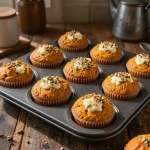 Delicious homemade pumpkin muffins inspired by Starbucks recipe