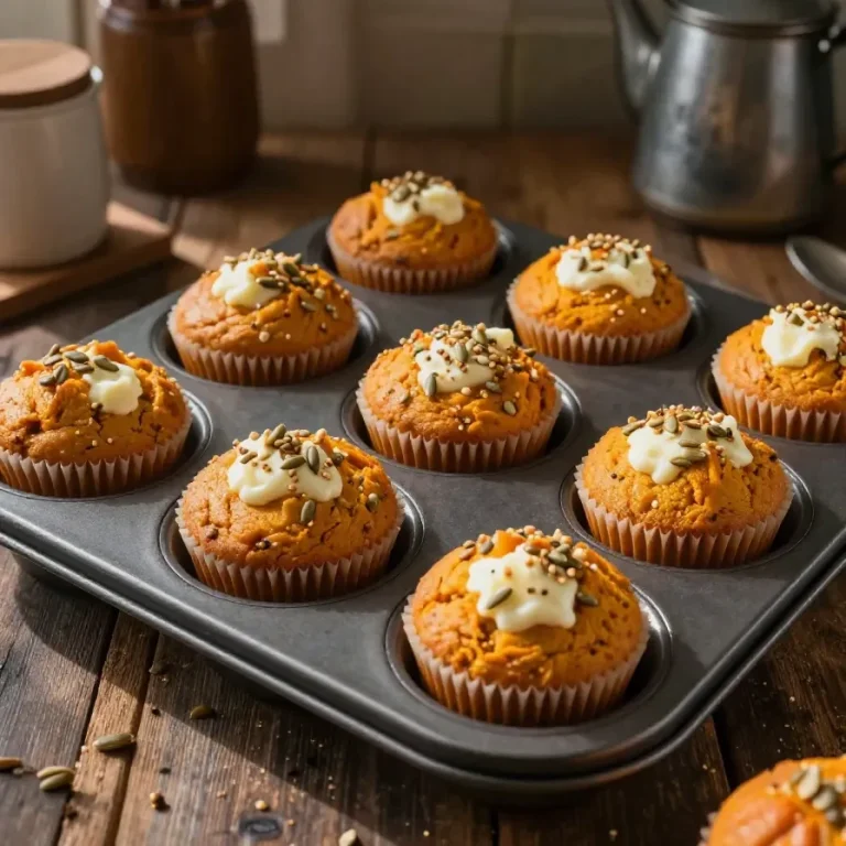 Delicious homemade pumpkin muffins inspired by Starbucks recipe