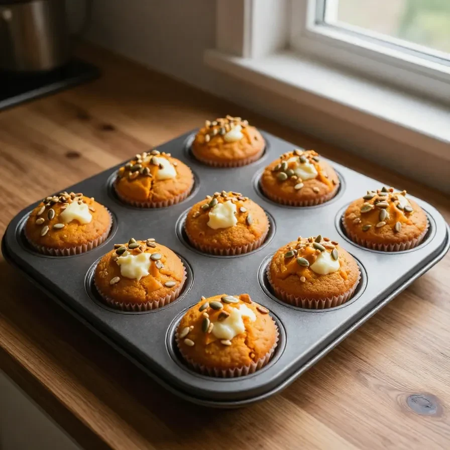 Delicious homemade pumpkin muffins inspired by Starbucks recipe