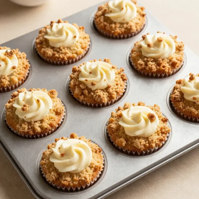 Delicious pumpkin streusel muffins topped with a crumbly streusel