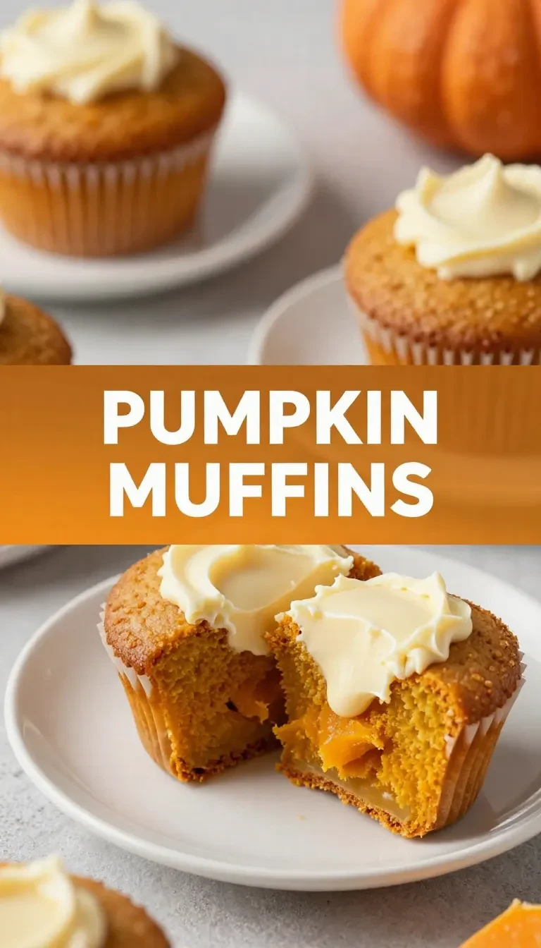 A freshly baked Starbucks pumpkin cream cheese muffin with a golden brown top and creamy filling