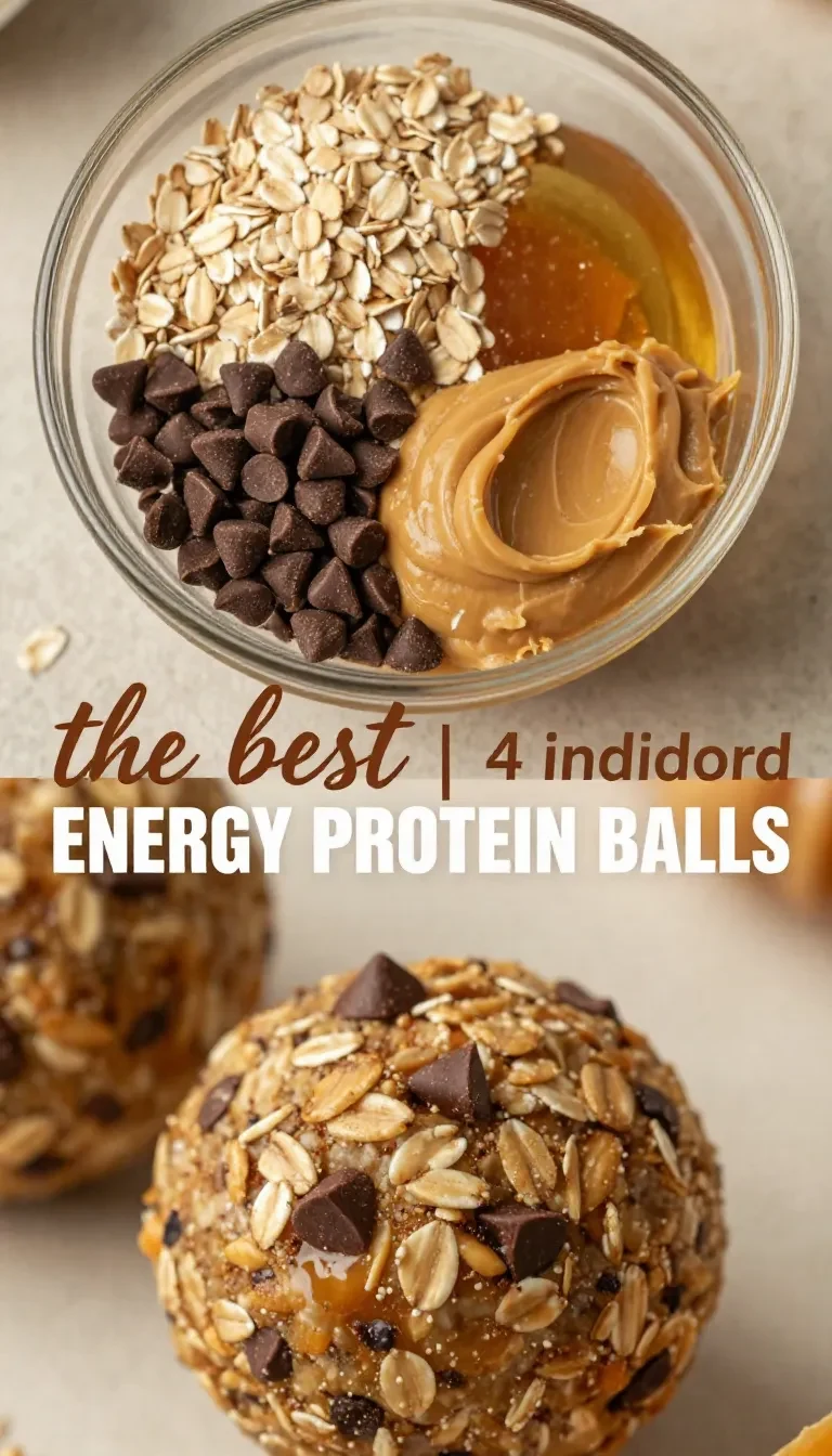 A close-up of oatmeal protein balls made with peanut butter, displayed on a wooden board.